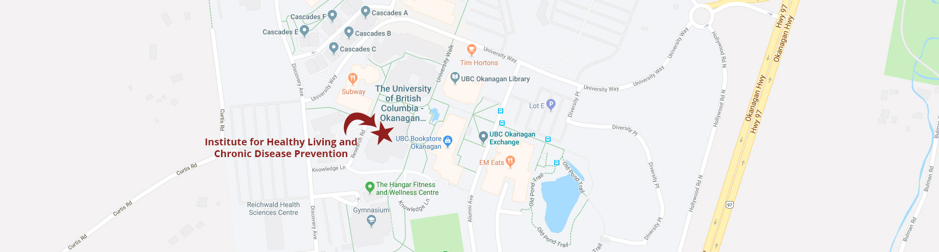 Map of UBC Okanagan